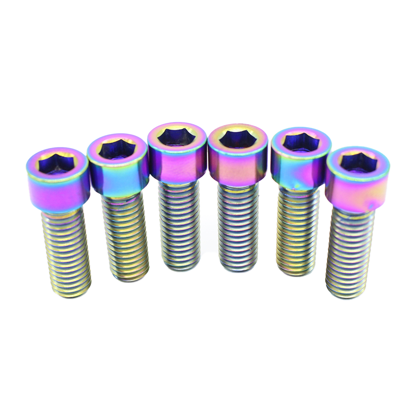 Profile Titanium BMX Stem Bolts / Rainbow